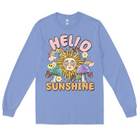 Colony Blue hello sunshine Long Sleeve Tee - MaliasSmallBusiness
