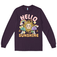 Plum hello sunshine Long Sleeve Tee - MaliasSmallBusiness
