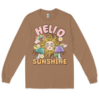 Toasted Coconut hello sunshine Long Sleeve Tee - MaliasSmallBusiness