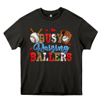 Asphalt busy raising ballers baseball Heavy Core Tee - Zillion Design Studio