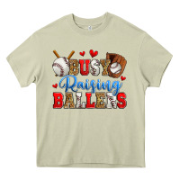 Mossy busy raising ballers baseball Heavy Core Tee - Zillion Design Studio