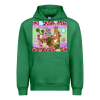 Emerald Easter eggs bunnys basket Urban Hoodie - OliviaCreatesArt