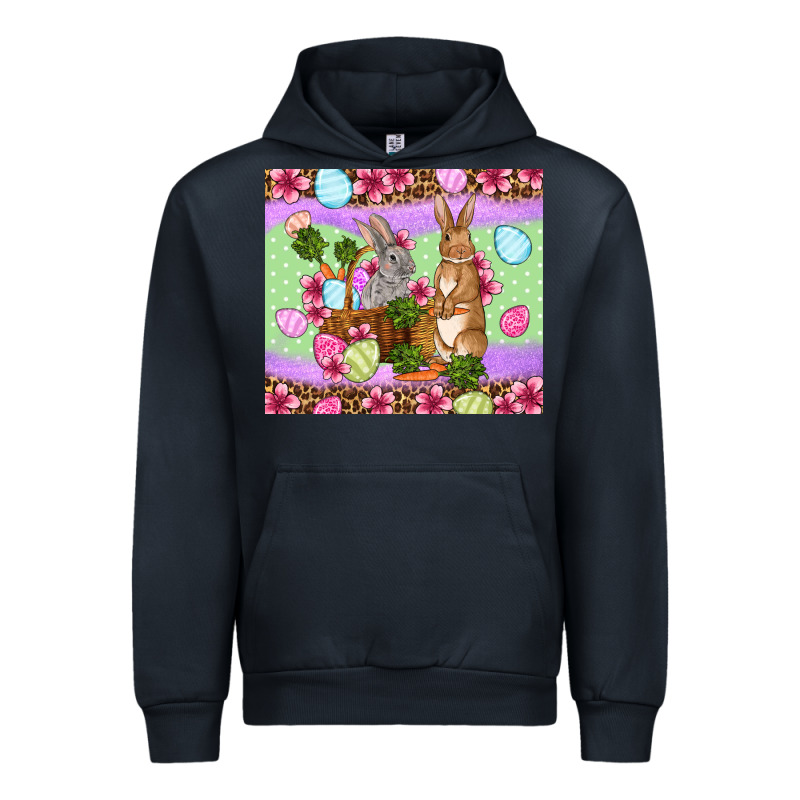 Easter Eggs Bunnys Basket Urban Hoodie by OliviaCreatesArt | Teevron