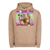 Pigment Burro Easter eggs bunnys basket Urban Hoodie - OliviaCreatesArt