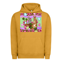 Pigment Peanut Butter Easter eggs bunnys basket Urban Hoodie - OliviaCreatesArt