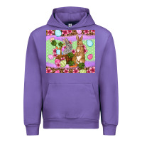 Tulip Easter eggs bunnys basket Urban Hoodie - OliviaCreatesArt