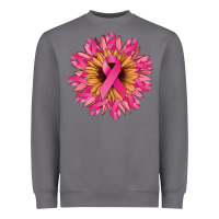 Storm cancer ribbon sunflower Heavyweight Sweatshirt - NancyCooperArtShop