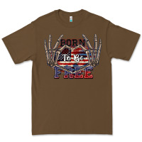 Cacao Born to be free 4th of July Premium Tee - CowGirlArtShop