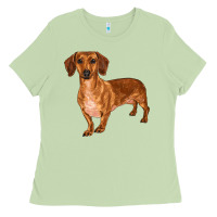 Matcha dachshund Ladies Tee - RanaPortraitStore