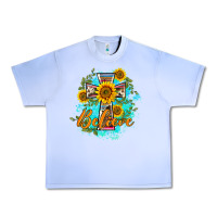 Grape Ice western belive sunflowers cross Urban Heavy Tee - BarkalooDesign
