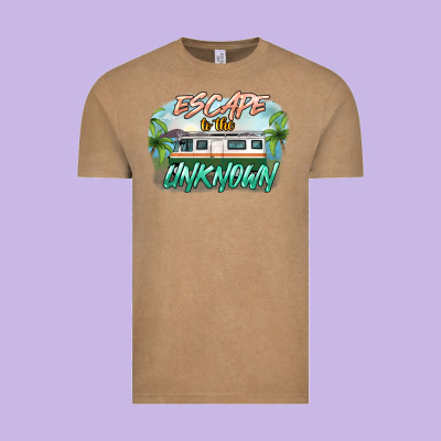 Escape To The Unknown Vintage Tee Designed By Nancycooperartshop