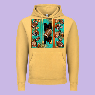 American Football Mom Vintage Hoodie Designed By Jasminsmagicworld