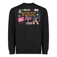 Black Western Nurse Life Heavyweight Sweatshirt - LillyAllenDesigns