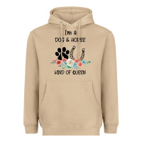Mushroom I'm A Dog & Horse Kind Of Queen Pet Lover Owner Heavyweight Hoodie - Bettercallsaul