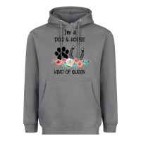 Storm I'm A Dog & Horse Kind Of Queen Pet Lover Owner Heavyweight Hoodie - Bettercallsaul