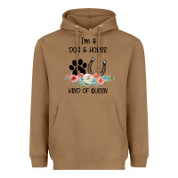 Toasted Coconut I'm A Dog & Horse Kind Of Queen Pet Lover Owner Heavyweight Hoodie - Bettercallsaul