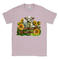 Lilac charolais heifer with sunflowers Classic Tee - LillyAllenDesigns