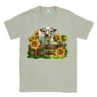 Matcha charolais heifer with sunflowers Classic Tee - LillyAllenDesigns