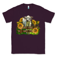 Plum charolais heifer with sunflowers Classic Tee - LillyAllenDesigns