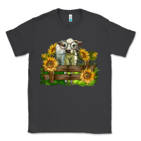 Smoke charolais heifer with sunflowers Classic Tee - LillyAllenDesigns