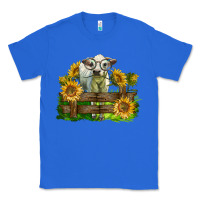 True Royal charolais heifer with sunflowers Classic Tee - LillyAllenDesigns