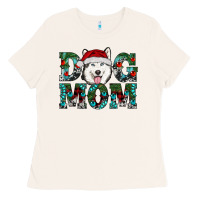 Bone christmas dog mom husky Ladies Tee - RanaPortraitStore