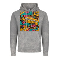 Cloud Rock school bus and leopar seamless pattern Vintage Hoodie - BundleAndBundleShop
