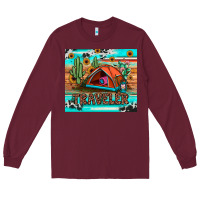 Burgundy traveler tumbler Long Sleeve Tee - JahusDesignShop