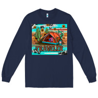 Navy traveler tumbler Long Sleeve Tee - JahusDesignShop
