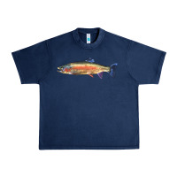 Navy Rainbow Trout Urban Heavy Tee - LillyAllenDesigns
