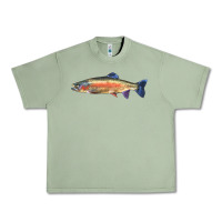 Oil Green Rainbow Trout Urban Heavy Tee - LillyAllenDesigns