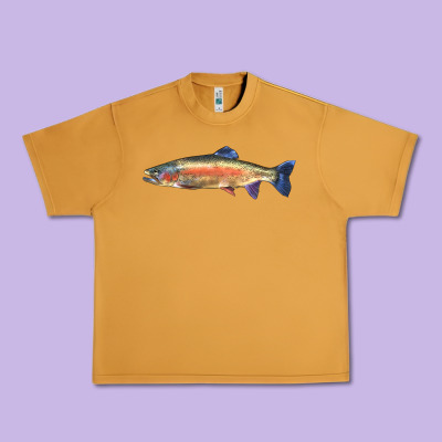 Rainbow Trout Urban Heavy Tee Designed By Lillyallendesigns