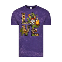 Cloud Purple love camping gnome Vintage Tee - BarkalooDesign