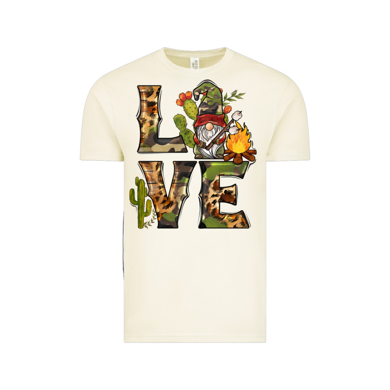 Love Camping Gnome Vintage Tee by BarkalooDesign | Teevron