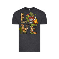 Vintage Black love camping gnome Vintage Tee - BarkalooDesign