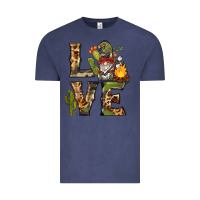 Vintage Denim love camping gnome Vintage Tee - BarkalooDesign