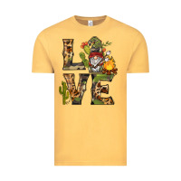 Vintage Mustard love camping gnome Vintage Tee - BarkalooDesign