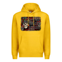 Lemon I'm so freaking merry skeleton messy bun Premium Hoodie - NancyCooperArtShop