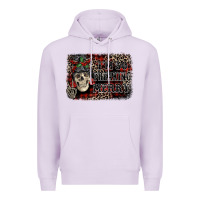 Lilac I'm so freaking merry skeleton messy bun Premium Hoodie - NancyCooperArtShop