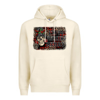 Tofu I'm so freaking merry skeleton messy bun Premium Hoodie - NancyCooperArtShop