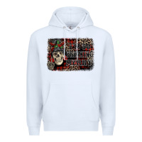 White I'm so freaking merry skeleton messy bun Premium Hoodie - NancyCooperArtShop
