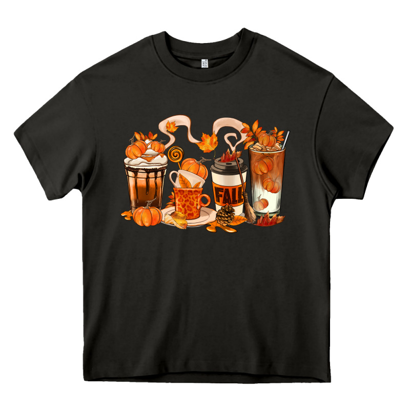 Fall Coffee Cups Heavy Core Tee by texasbilliewilder | Teevron