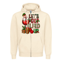 Sandshell Let's Get Elfed Up Christmas Zipper Hoodie - BundleAndBundleShop