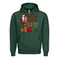 Sports Green Let's Get Elfed Up Christmas Zipper Hoodie - BundleAndBundleShop