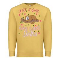 Antique Gold Just A Girl Who Lowes Sloths Premium Sweatshirt - Bettercallsaul