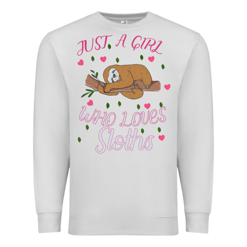 Just A Girl Who Lowes Sloths Premium Sweatshirt by Bettercallsaul | Teevron