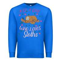True Royal Just A Girl Who Lowes Sloths Premium Sweatshirt - Bettercallsaul