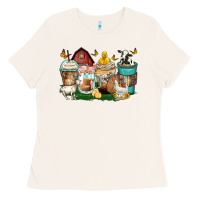 Bone farm animals coffee cups Ladies Tee - Zillion Design Studio