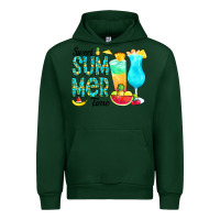 Forest Green sweet summer time pineapple Urban Hoodie - CowCowDesign