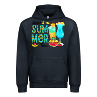 Navy sweet summer time pineapple Urban Hoodie - CowCowDesign